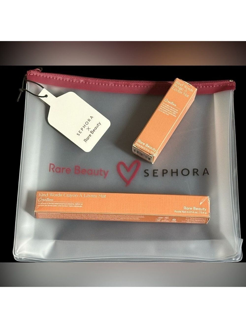 Rare Beauty by Selena Gomez
Kind Words Matte Lipstick, Lip Liner & Makeup Bag